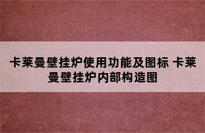 卡莱曼壁挂炉使用功能及图标 卡莱曼壁挂炉内部构造图